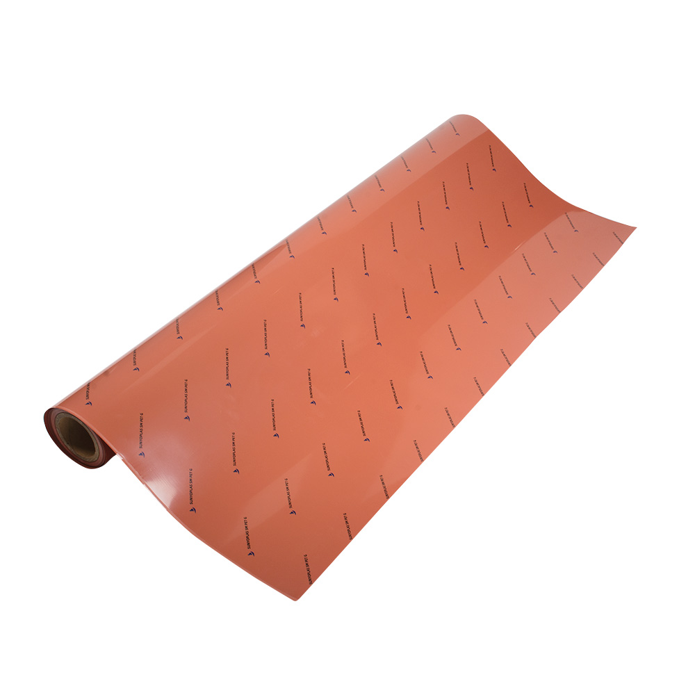 覆膜橙色PET膚感膜柔軟舒適家具裝飾膜  PET膚感膜供應商